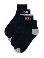 Low Cut Black Cotton Socks (Dozen)