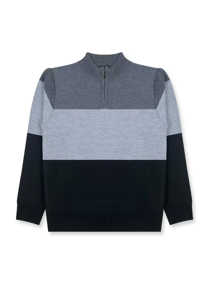 Boys’ Quarter Zip Sweater #W51 - Image 1