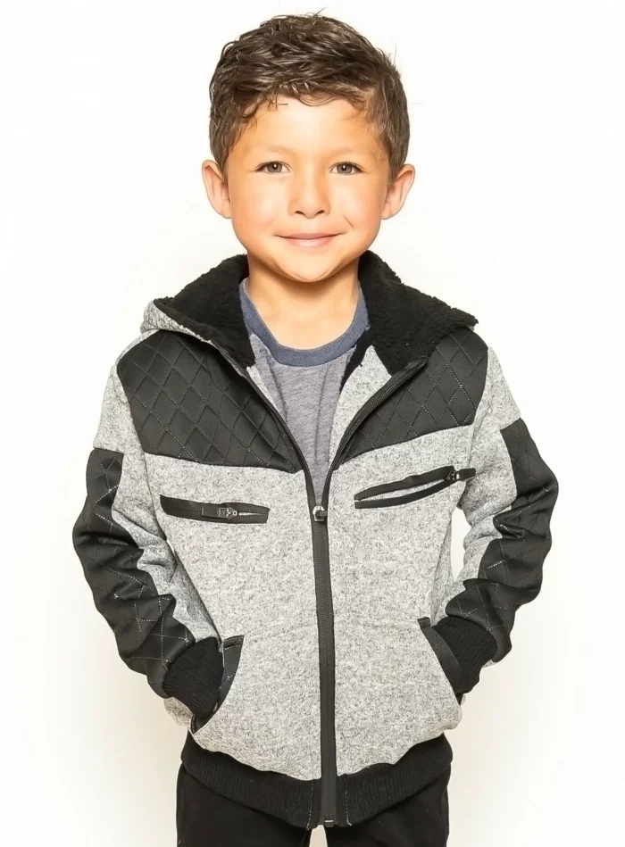Boys’ Hoodie with Sherpa Lining #5525 - Image 1