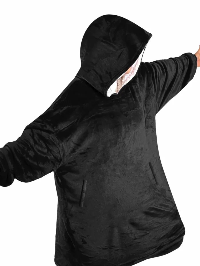 Blanket Hoodie with Sherpa Lining - Image 1